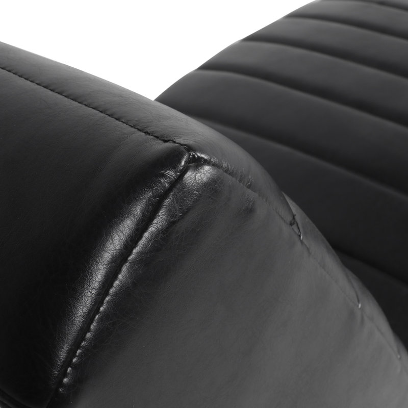 Orren Ellis Hornstein Faux Leather Armless Chaise Lounge & Reviews Wayfair